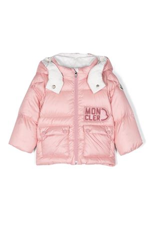 piumino in poliammide rosa MONCLER KIDS | 1A00021595FE500